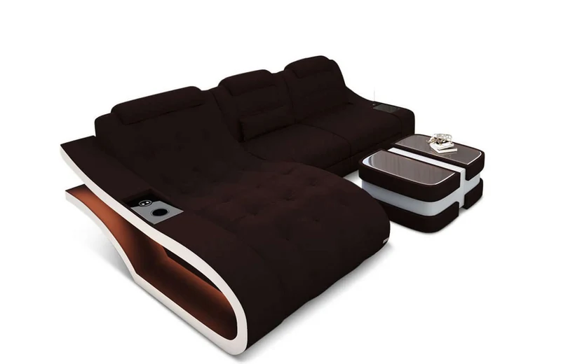 Ecksofa Elegante L-Form aus Stoff