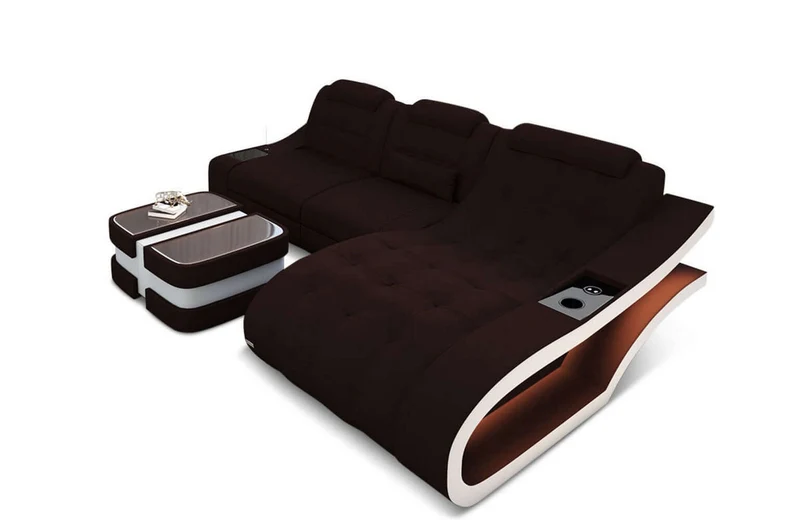 Ecksofa Elegante L-Form aus Stoff