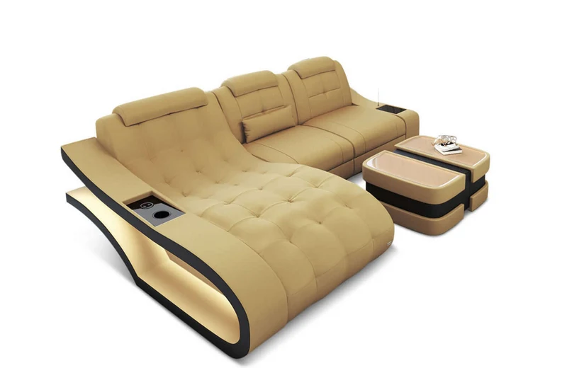 Ecksofa Elegante L-Form aus Stoff