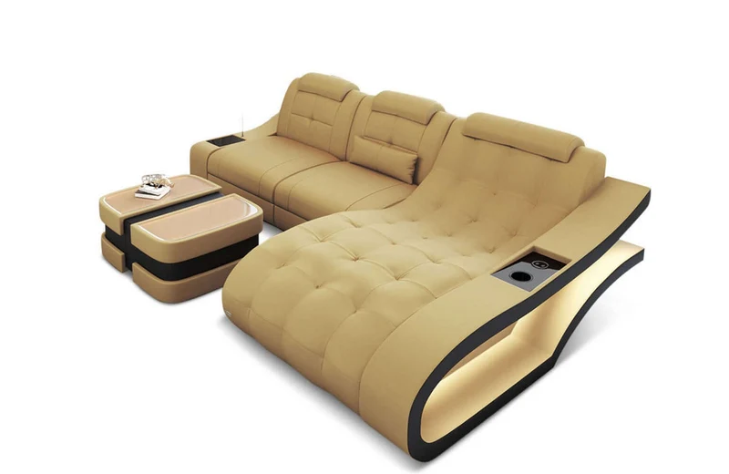 Ecksofa Elegante L-Form aus Stoff