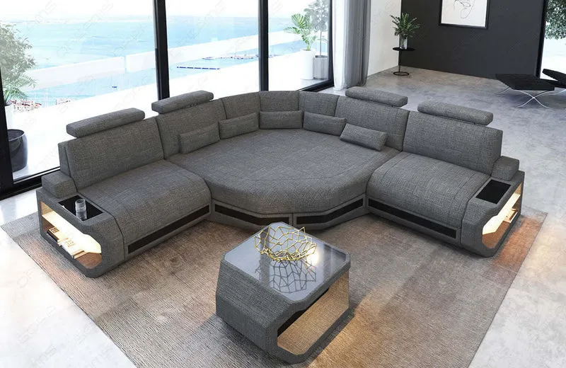 Mini Stoff Ecksofa Asti L-Form