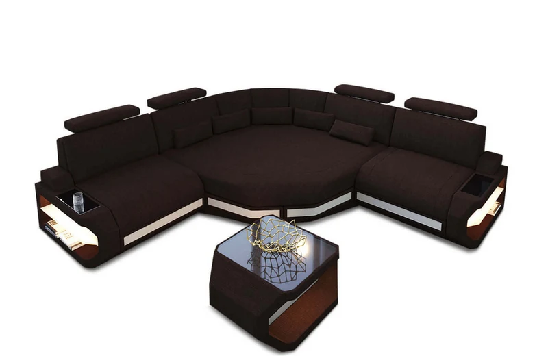 Mini Stoff Ecksofa Asti L-Form