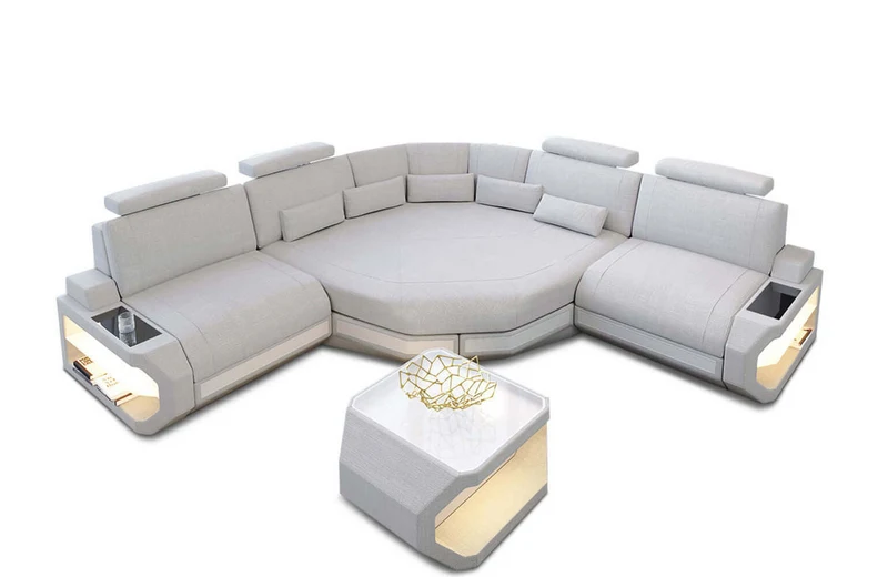 Mini Stoff Ecksofa Asti L-Form