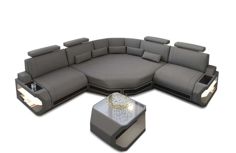 Mini Stoff Ecksofa Asti L-Form