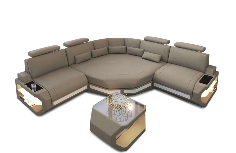 Mini Stoff Ecksofa Asti L-Form
