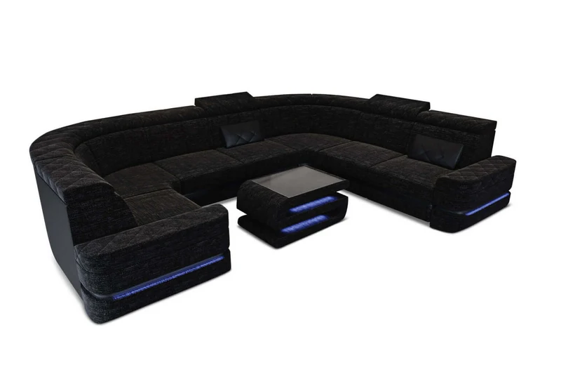 Couchlandschaft Positano U-Form in Stoff