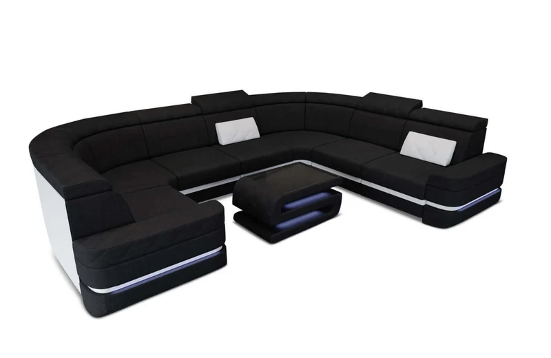 Couchlandschaft Positano U-Form in Stoff