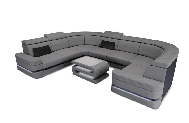Couchlandschaft Positano U-Form in Stoff