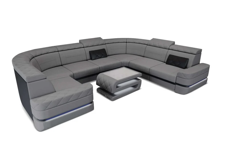 Couchlandschaft Positano U-Form in Stoff