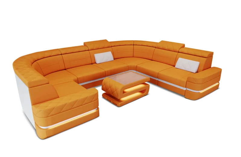 Couchlandschaft Positano U-Form in Stoff