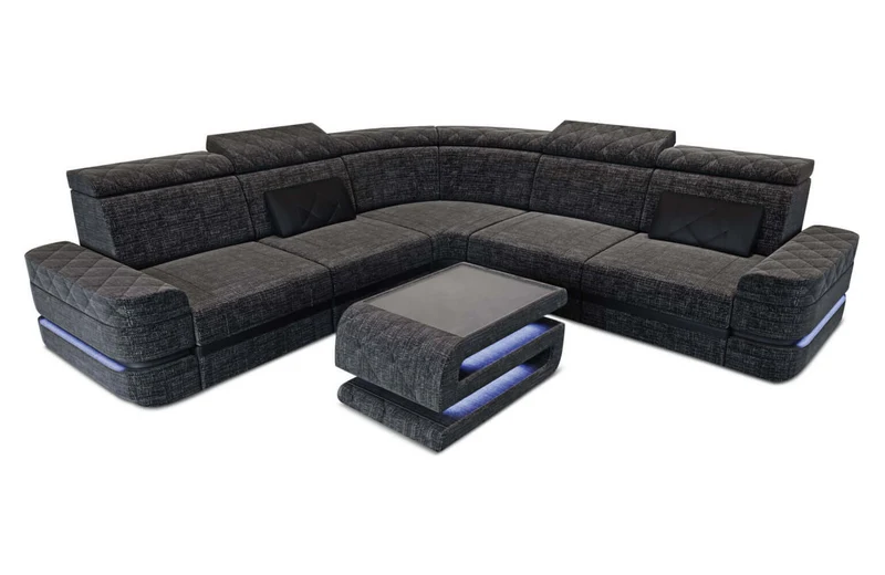 Ecksofa Positano L-Form aus Stoff