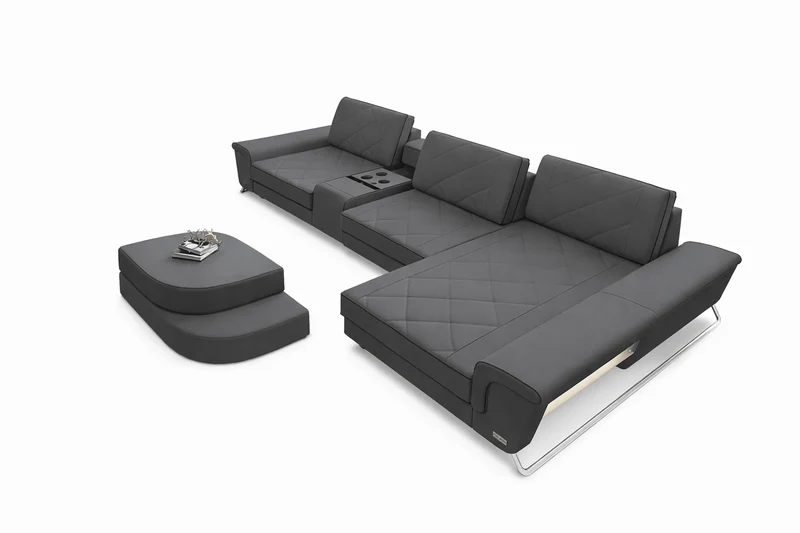 Stoff Ecksofa Bari L-Form