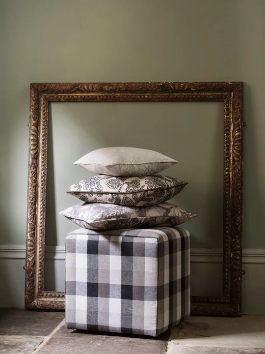 Linen Check - citron