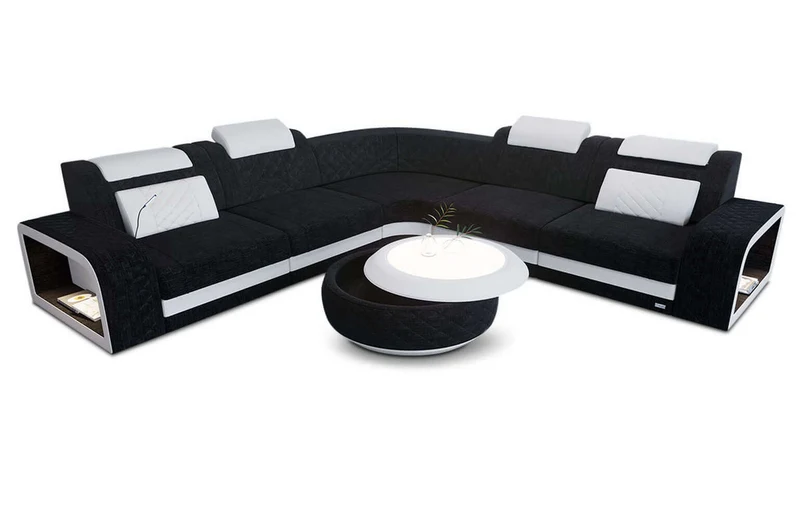 Stoff Ecksofa Foggia L-Form