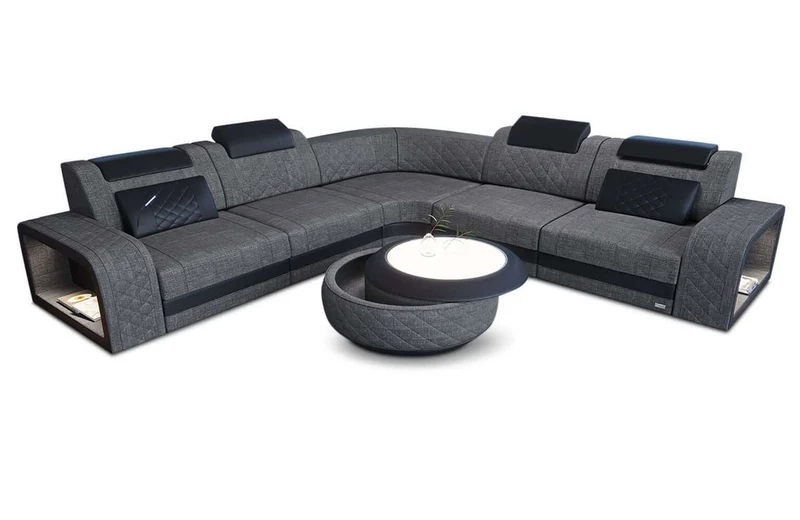 Stoff Ecksofa Foggia L-Form