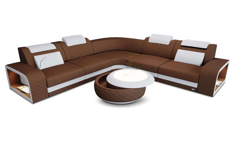 Stoff Ecksofa Foggia L-Form