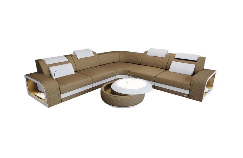 Stoff Ecksofa Foggia L-Form
