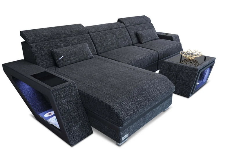 Ecksofa Catania L-Form aus Stoff
