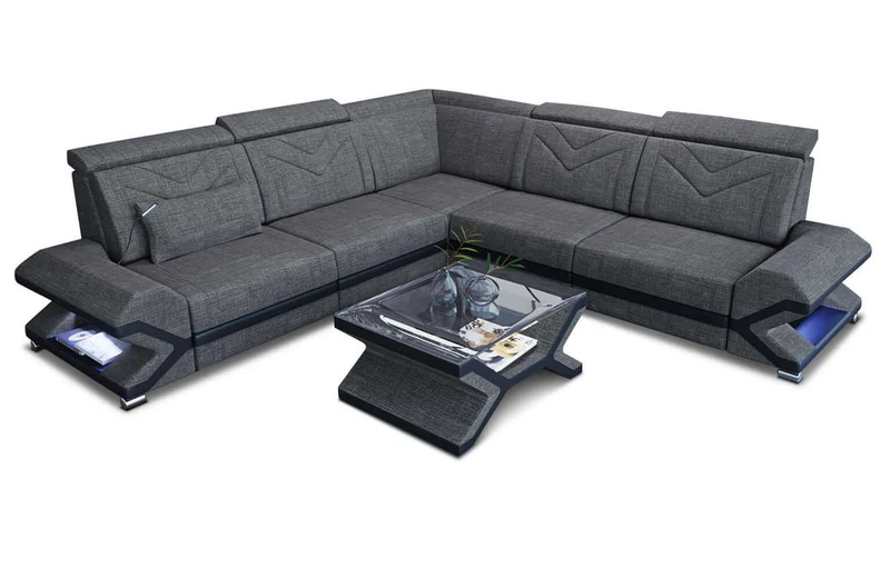 Ecksofa Sorrento L-Form aus Stoff