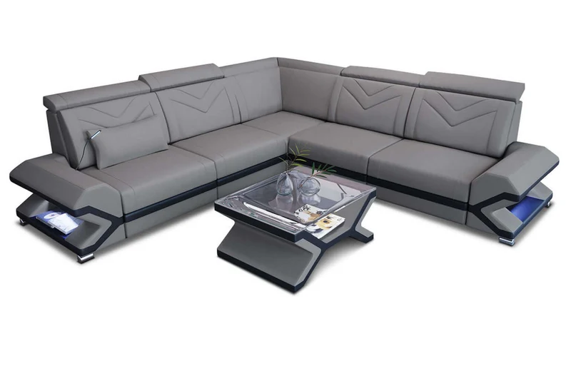 Ecksofa Sorrento L-Form aus Stoff