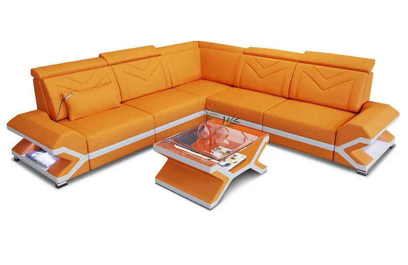 Ecksofa Sorrento L-Form aus Stoff