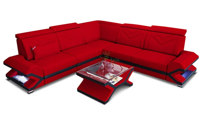 Ecksofa Sorrento L-Form aus Stoff