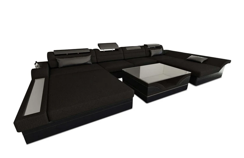 Couchlandschaft Monza U-Form in Stoff