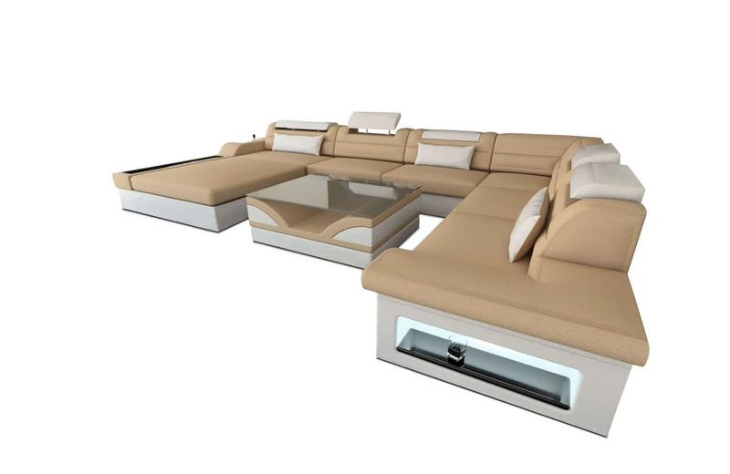 Wohnlandschaft Mezzo XXL U-Form in Stoff