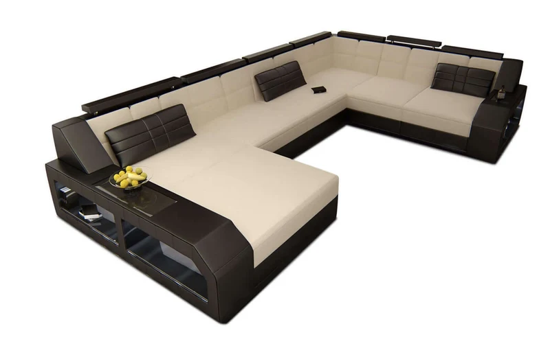 XXL Stoff Wohnlandschaft Matera U-Form