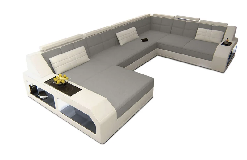XXL Stoff Wohnlandschaft Matera U-Form
