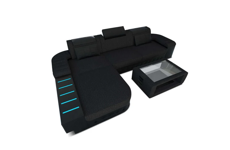 Ecksofa Bellagio L-Form aus Stoff