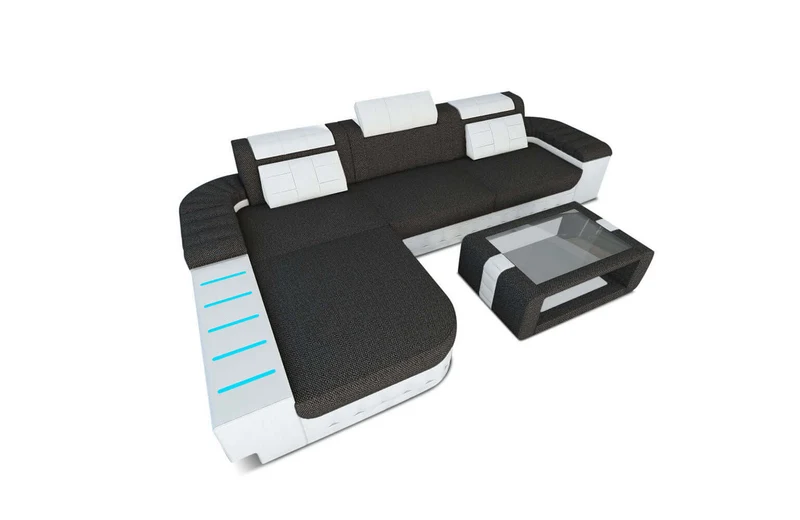 Ecksofa Bellagio L-Form aus Stoff