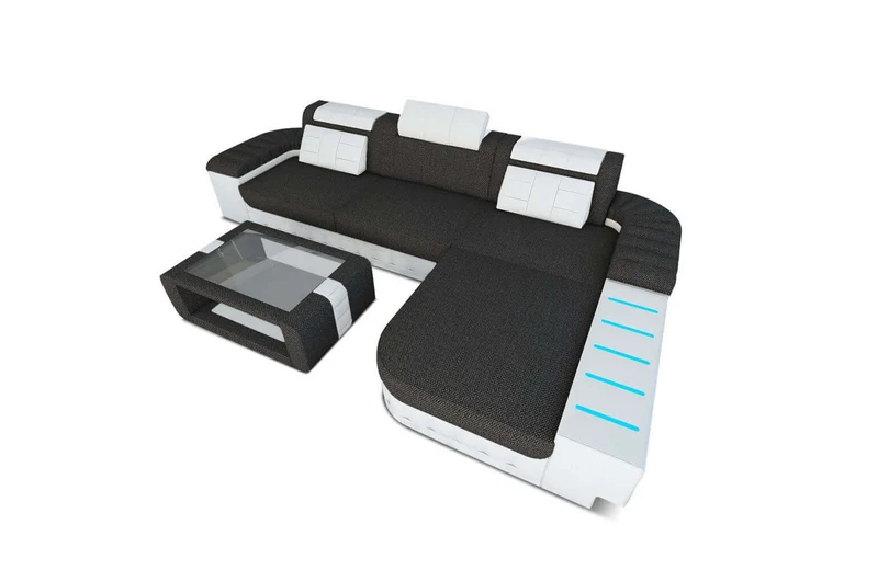 Ecksofa Bellagio L-Form aus Stoff