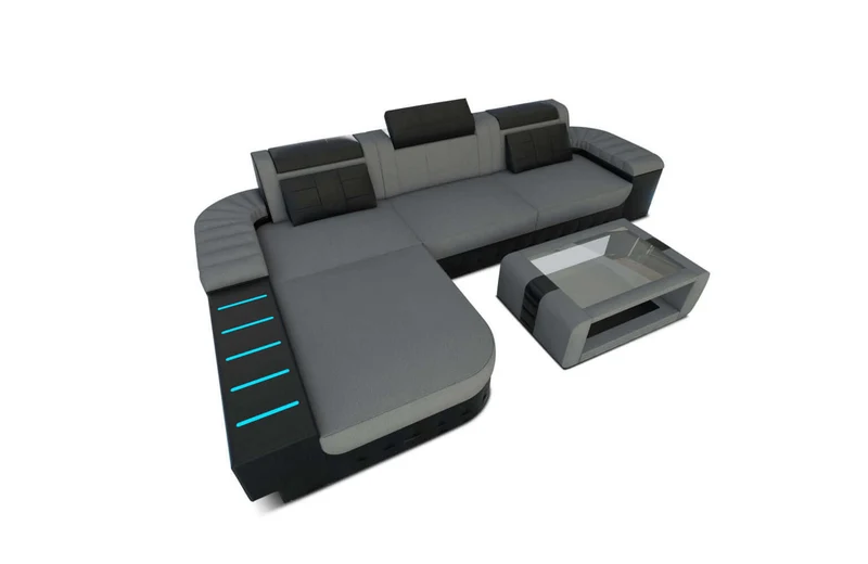 Ecksofa Bellagio L-Form aus Stoff