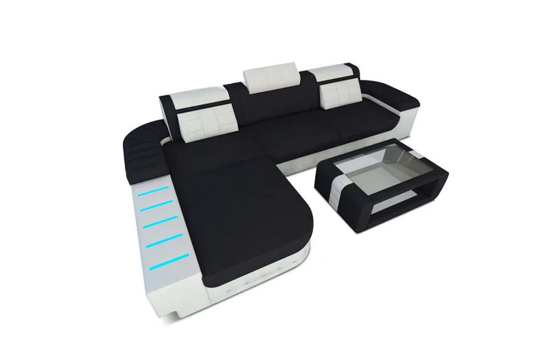 Ecksofa Bellagio L-Form aus Stoff