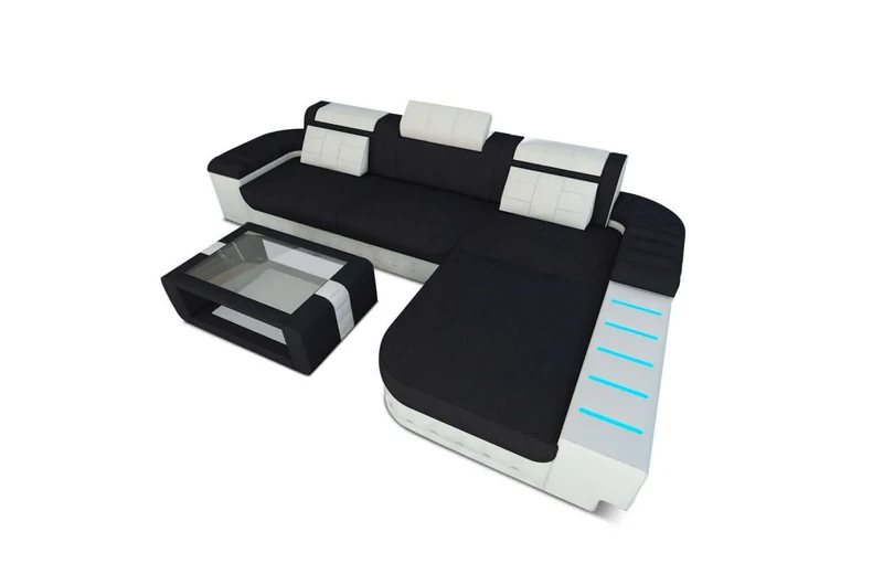 Ecksofa Bellagio L-Form aus Stoff