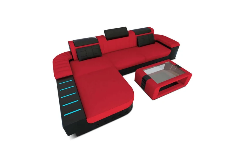Ecksofa Bellagio L-Form aus Stoff