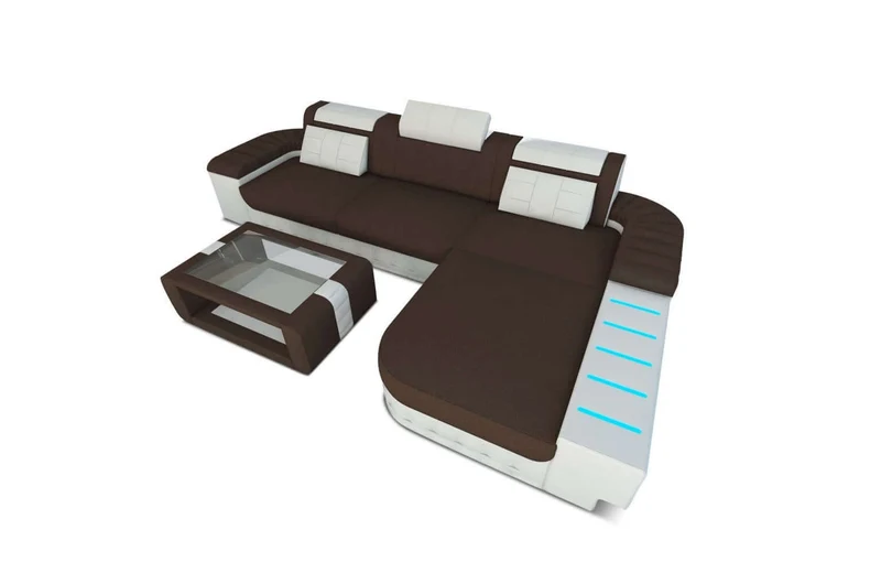 Ecksofa Bellagio L-Form aus Stoff