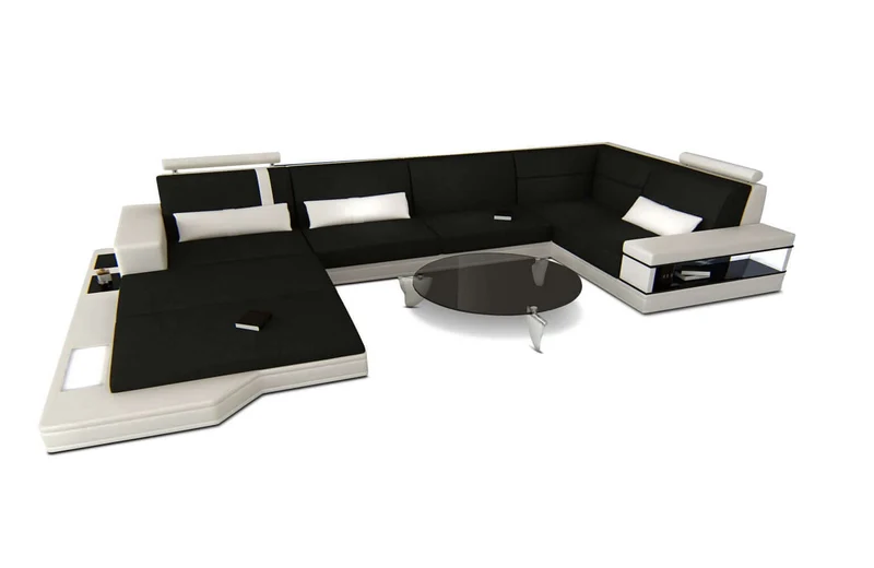 Stoff Wohnlandschaft Messana U-Form