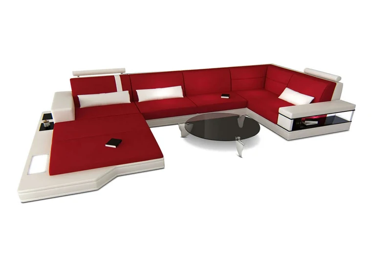 Stoff Wohnlandschaft Messana U-Form