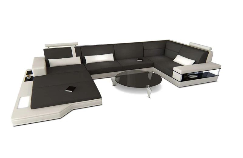 Stoff Wohnlandschaft Messana U-Form
