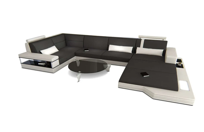 Stoff Wohnlandschaft Messana U-Form