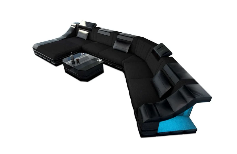 XXL Wohnlandschaft Turino CL-Form aus Stoff