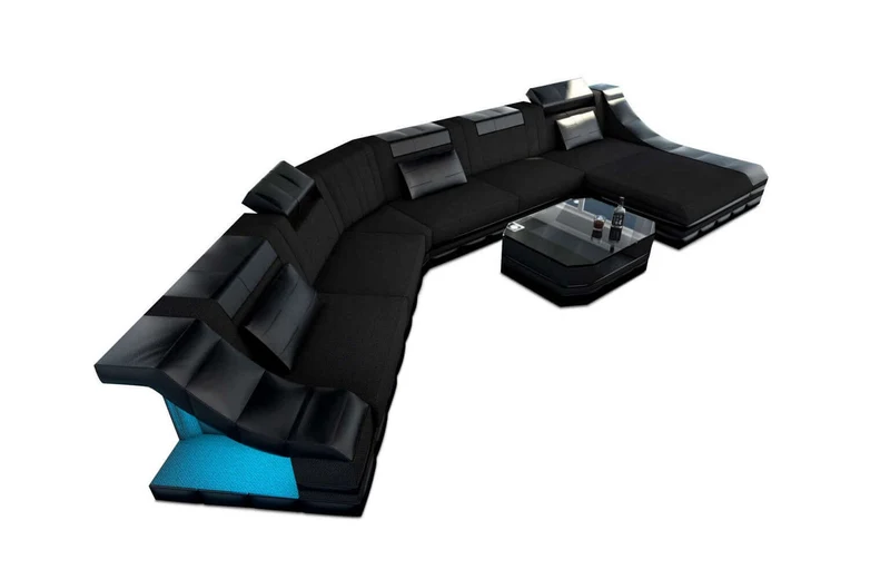 XXL Wohnlandschaft Turino CL-Form aus Stoff