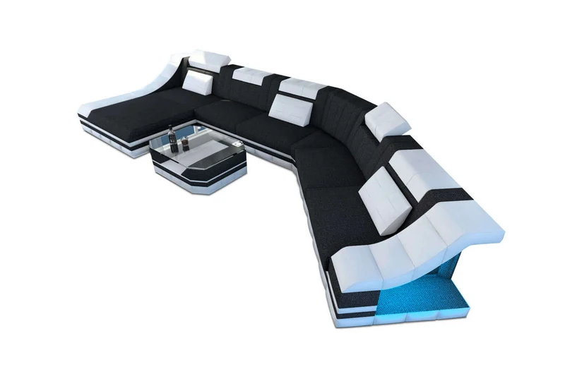 XXL Wohnlandschaft Turino CL-Form aus Stoff