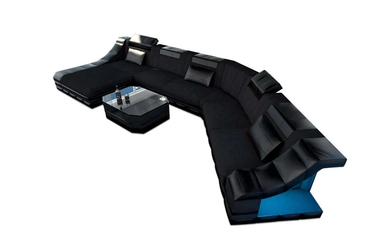 XXL Wohnlandschaft Turino CL-Form aus Stoff