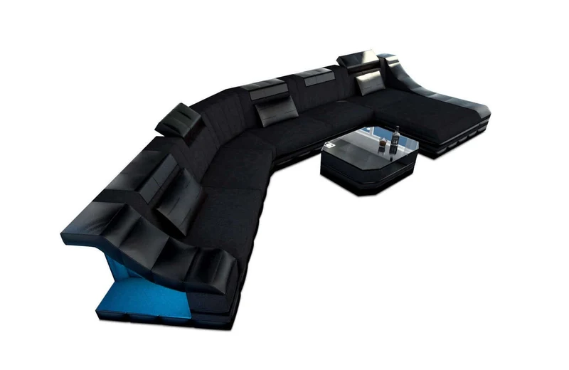 XXL Wohnlandschaft Turino CL-Form aus Stoff