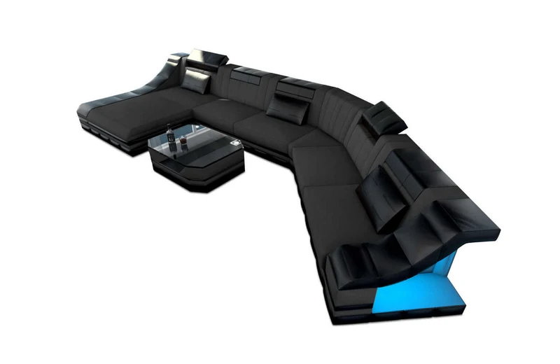 XXL Wohnlandschaft Turino CL-Form aus Stoff