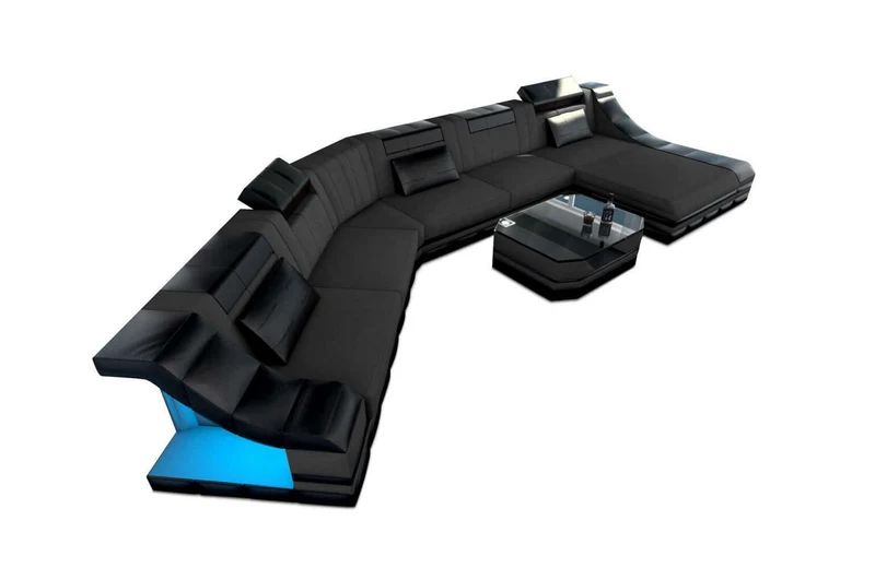 XXL Wohnlandschaft Turino CL-Form aus Stoff