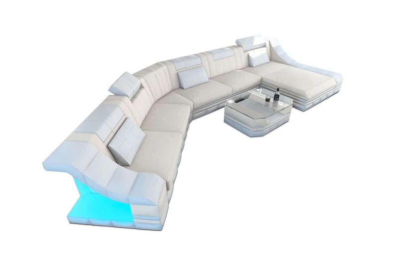 XXL Wohnlandschaft Turino CL-Form aus Stoff